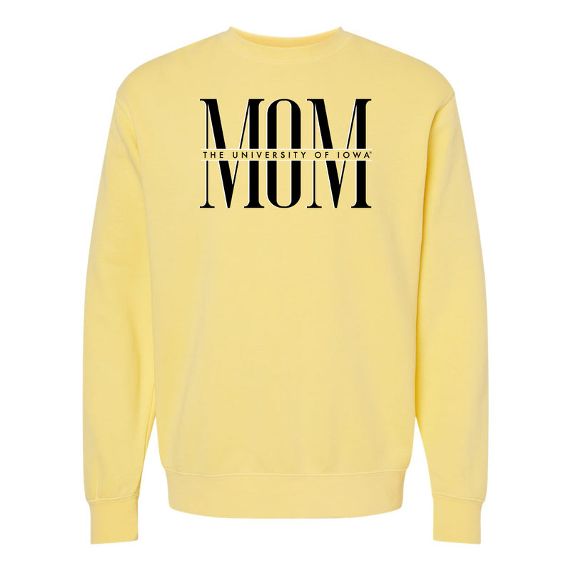 Iowa Classic Mom Midweight Pigment-Dyed Crewneck Sweatshirt - Pigment Yellow