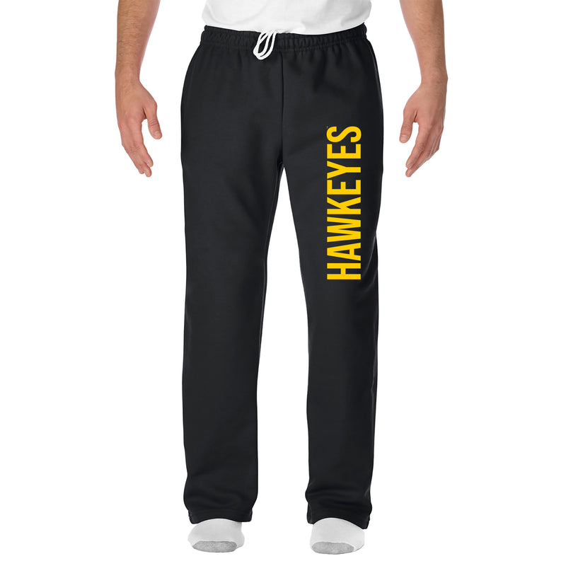 Iowa Hawkeyes Super Block Sweatpants - Black