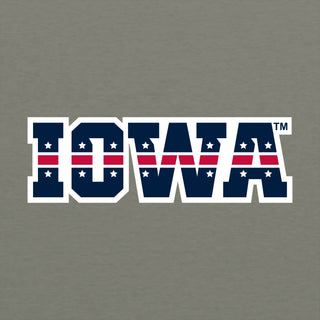 Iowa Hawkeyes Patriotic Wordmark T Shirt