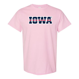 Iowa Hawkeyes Patriotic Wordmark T Shirt