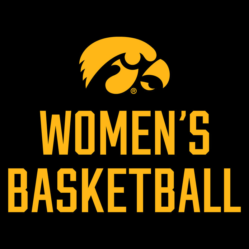 Iowa Women's Basketball Logo T-Shirt - Black