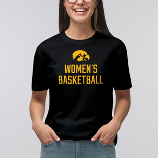 Iowa Women's Basketball Logo T-Shirt - Black