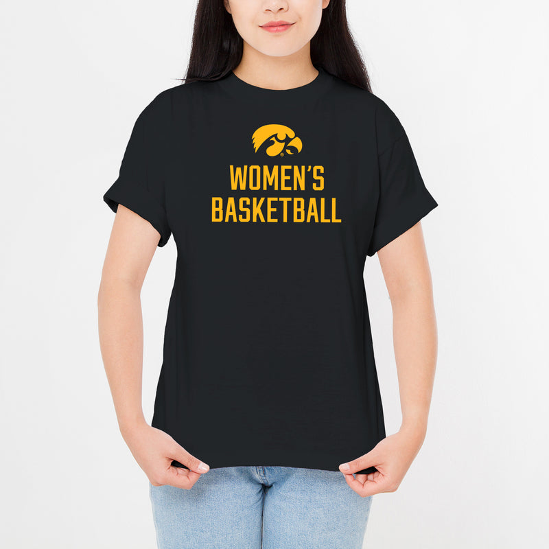 Iowa Women's Basketball Logo T-Shirt - Black