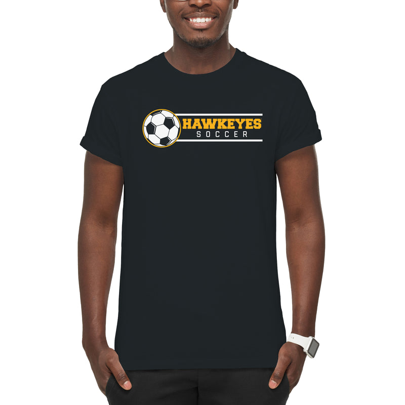 Iowa Hawkeyes Soccer Spotlight T Shirt - Black