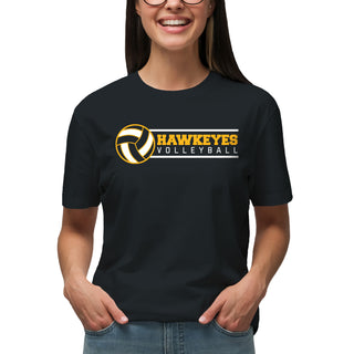 Iowa Hawkeyes Volleyball Spotlight T Shirt - Black