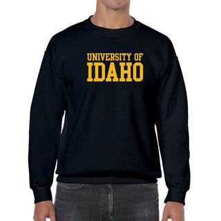 Idaho Vandals Basic Block Crewneck Sweatshirt - Black