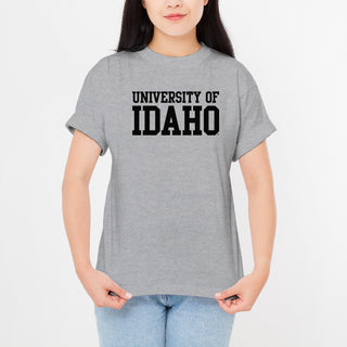 Idaho Vandals Basic Block T Shirt - Sport Grey