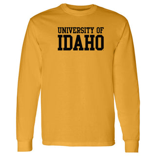 Idaho Vandals Basic Block Long Sleeve T Shirt - Gold