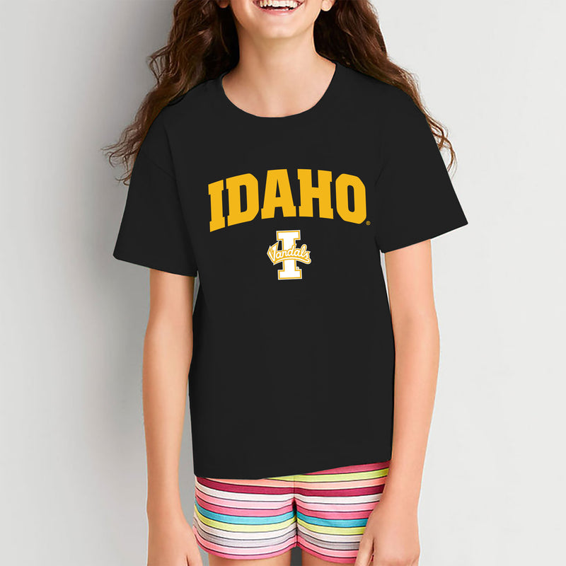 Idaho Vandals Arch Logo Youth T Shirt - Black
