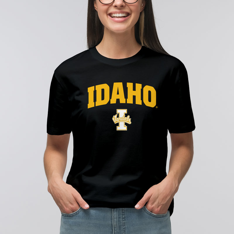 Idaho Vandals Arch Logo T Shirt - Black