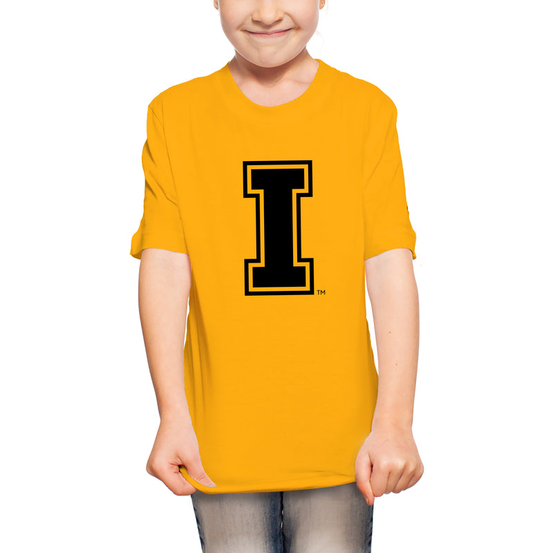 Idaho Vandals Primary Logo Youth T Shirt - Gold