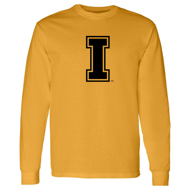 Idaho Vandals Primary Logo Long Sleeve T Shirt - Gold