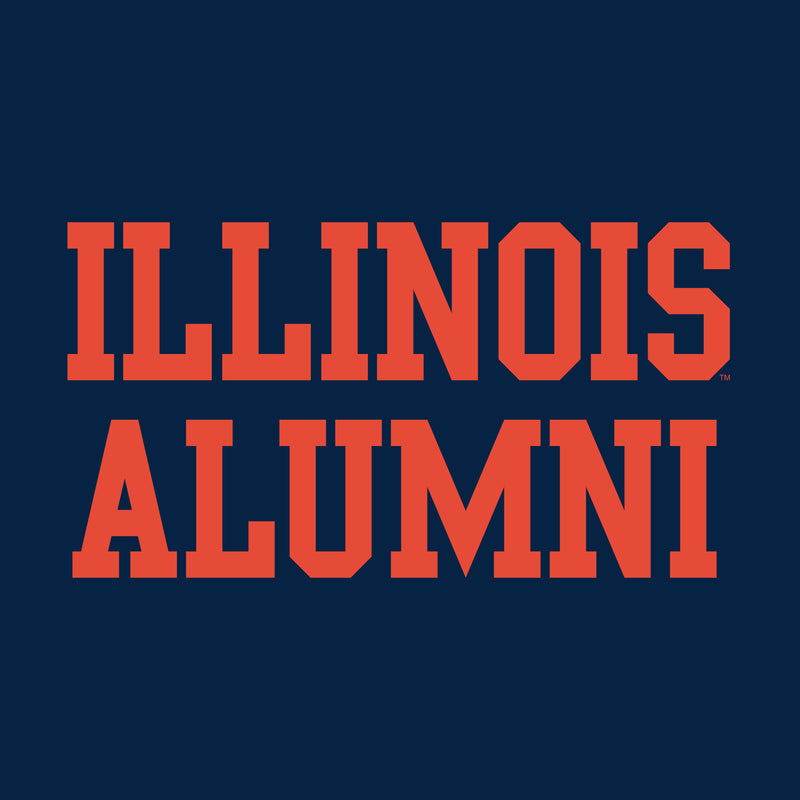 University of Illinois Fighting Illini Basic Block Alumni Cotton T-Shirt - Navy