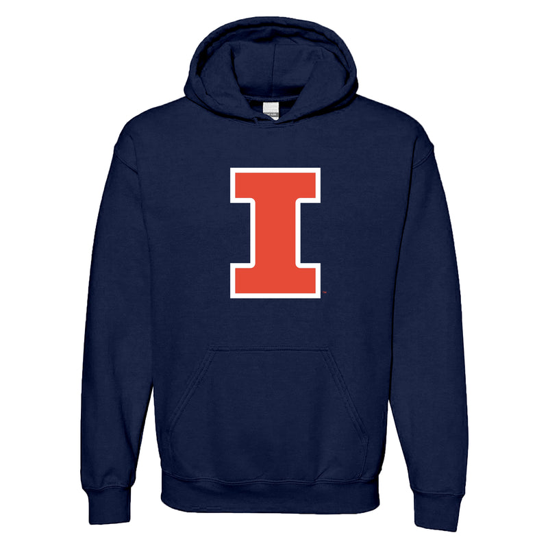 University of Illinois Fighting Illini Primary Logo Cotton Hoodie - Navy