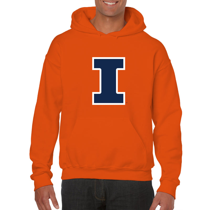 University of Illinois Fighting Illini Primary Logo Cotton Hoodie - Orange