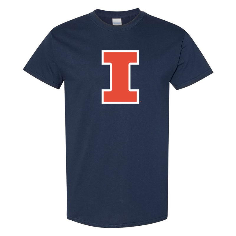 University of Illinois Fighting Illini Primary Logo Cotton T-Shirt - Navy