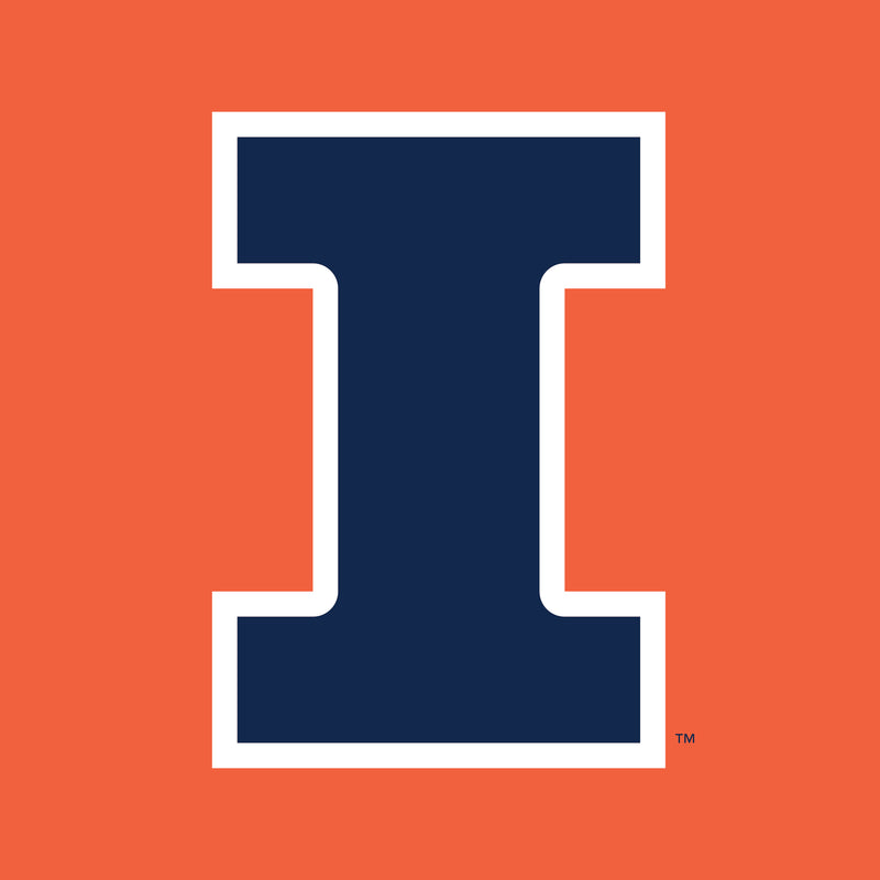 University of Illinois Fighting Illini Primary Logo Cotton Long Sleeve T-Shirt - Orange