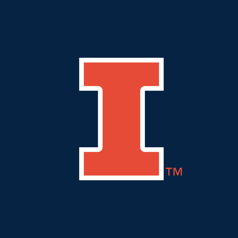 University of Illinois Fighting Illini Primary Logo Full Zip Hoodie - Navy