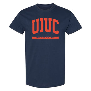 Illinois Fighting Illini Initial Arch T-Shirt - Navy