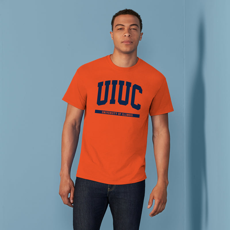 Illinois Fighting Illini Initial Arch T-Shirt - Orange