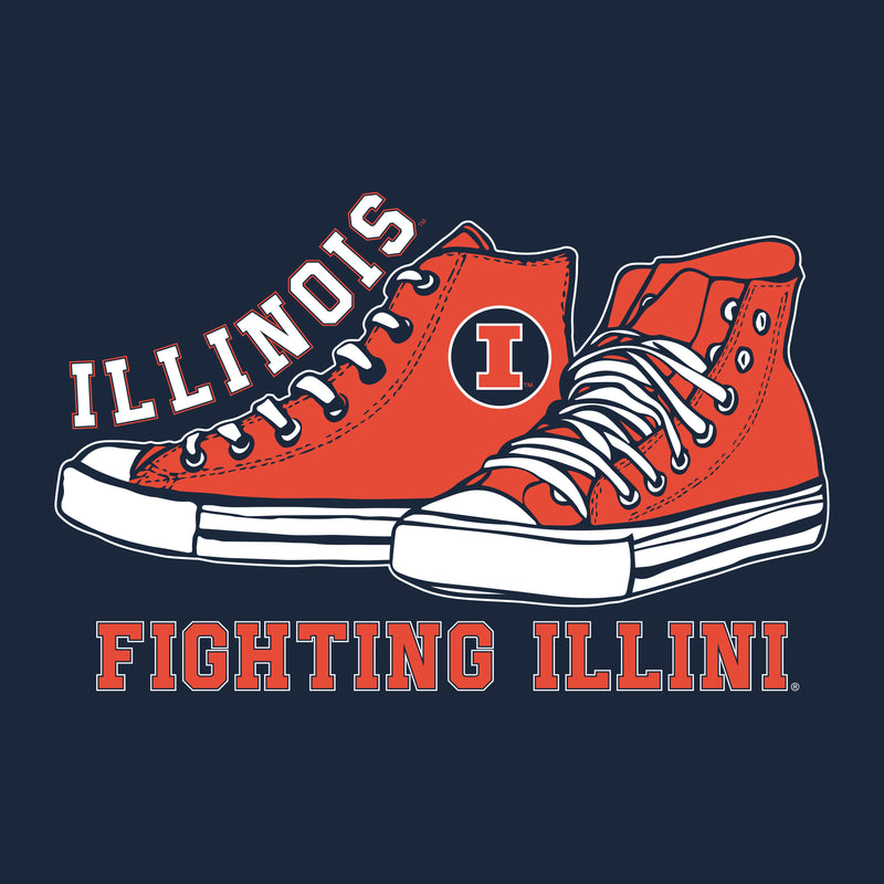 Illinois High Tops NLA T-Shirt - Midnight Navy
