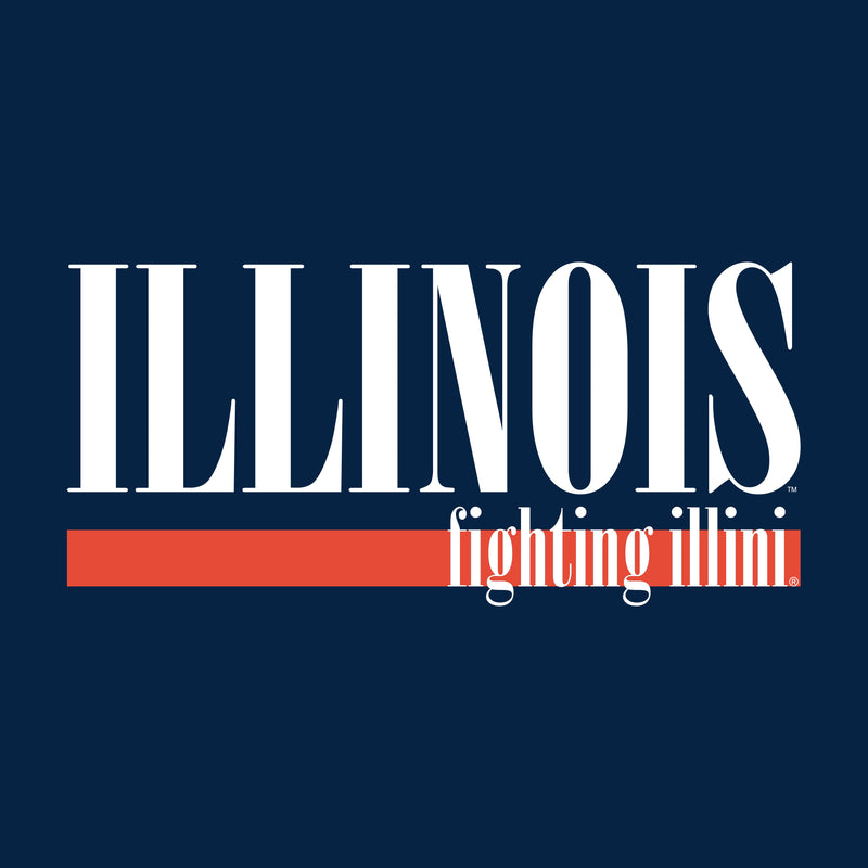 University of Illinois Fighting Illini Boldline Basic Cotton Tank Top - Navy