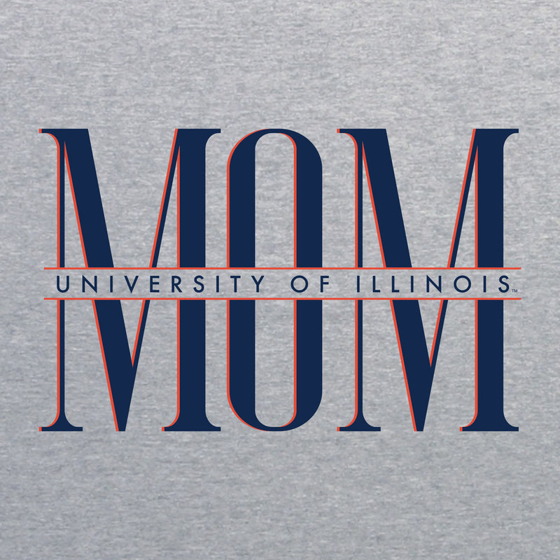 Illinois Classic Mom Crewneck - Sport Grey