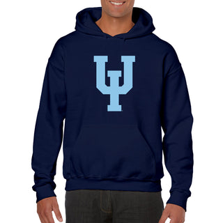 Upper Iowa University Peacocks Primary Logo Heavy Blend Hoodie - Navy