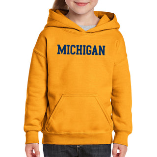 UGP Block Michigan Youth Hoodie - Gold