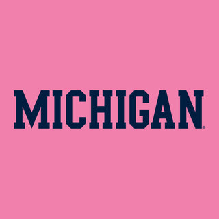 University of Michigan Wolverines Basic Block Women's T-Shirt - Azalea