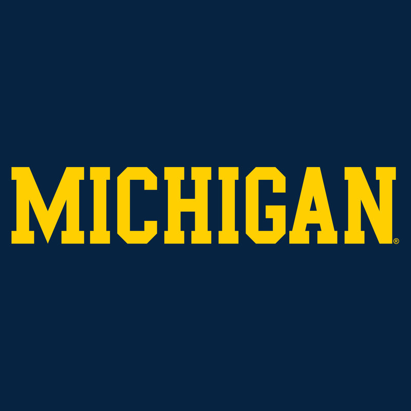 University of Michigan Wolverines Basic Block Hoodie - Navy