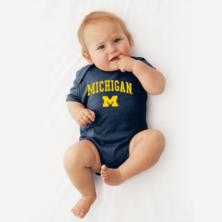 Michigan Wolverines Arch Logo Creeper - Navy