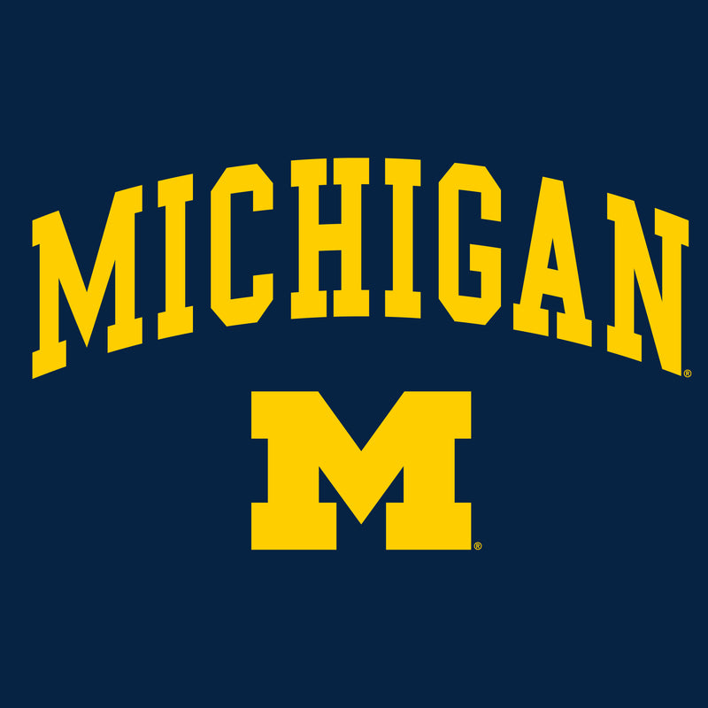Michigan Arch Logo Champion SS T-Shirt - Navy