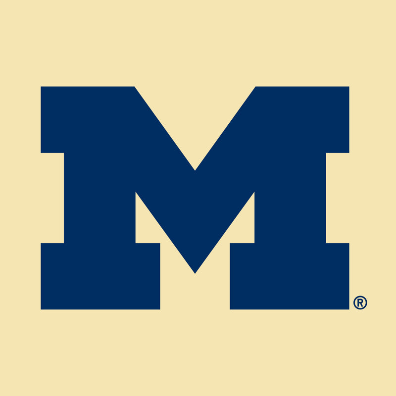 University of Michigan Wolverine's Primary Logo Womens Racerback Tank - Banana Cream