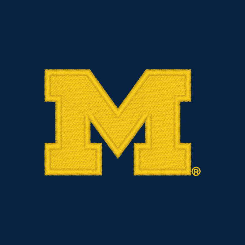 Block M Primary Logo University of Michigan Polo - Navy