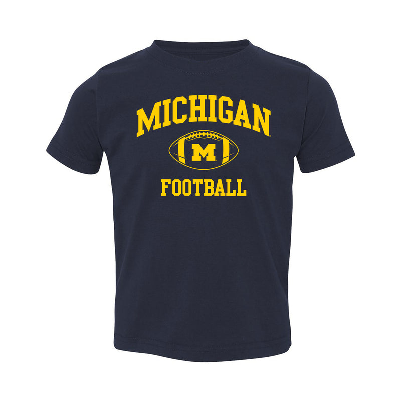 Michigan Classic Football Arch Toddler Tee - Navy