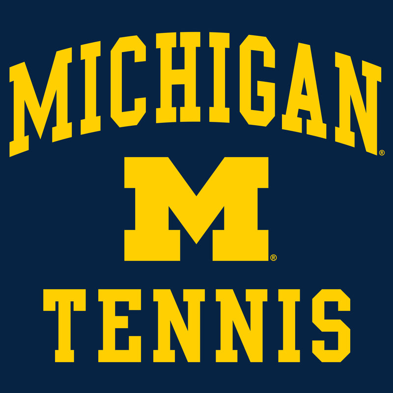 University of Michigan Wolverines Arch Logo Tennis Hoodie - Navy