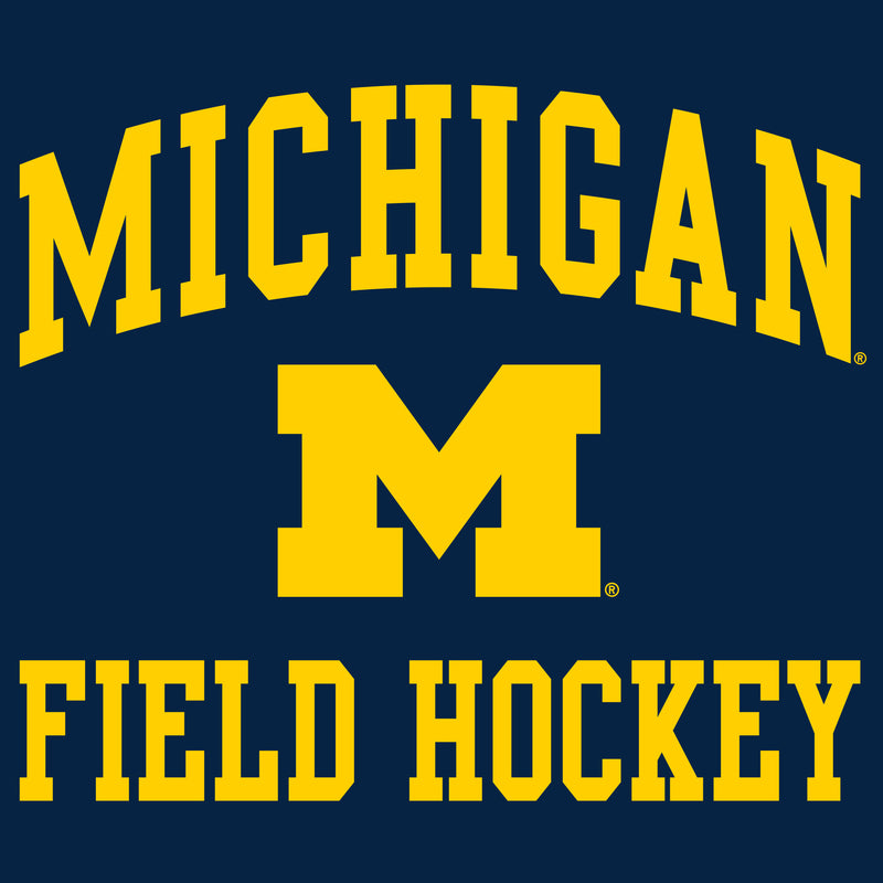 University of Michigan Wolverines Arch Logo Field Hockey Long Sleeve - Navy