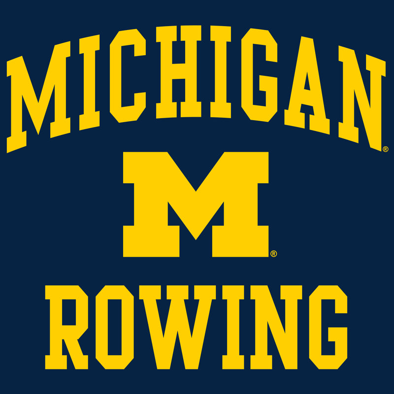 University of Michigan Wolverines Arch Logo Rowing Long Sleeve - Navy