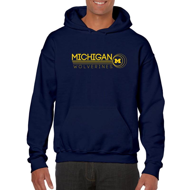 University of Michigan Wolverines Logo Ping Heavy Blend Hoodie - Navy