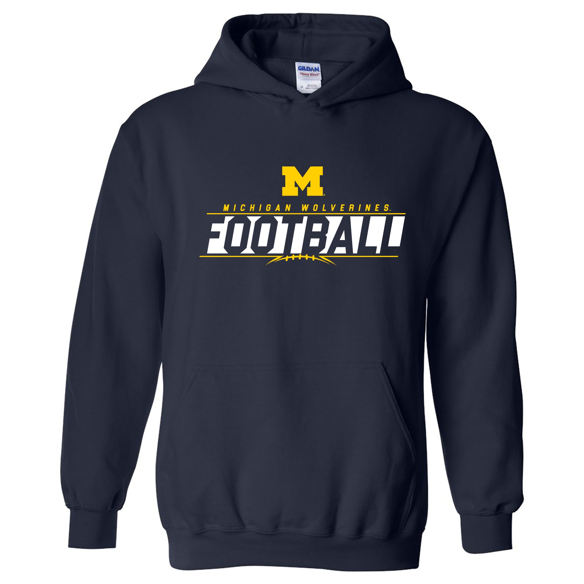 University of Michigan Football Charge Heavy Blend Hoodie Navy