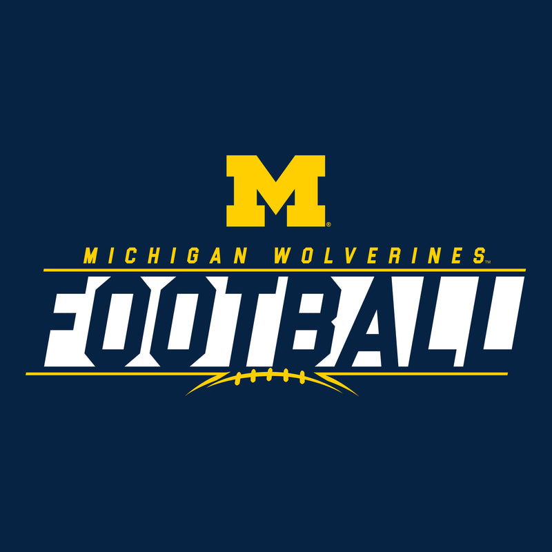 University of Michigan Football Charge Heavy Blend Hoodie - Navy