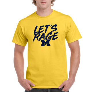 Michigan Let's Rage T-Shirt - Maize