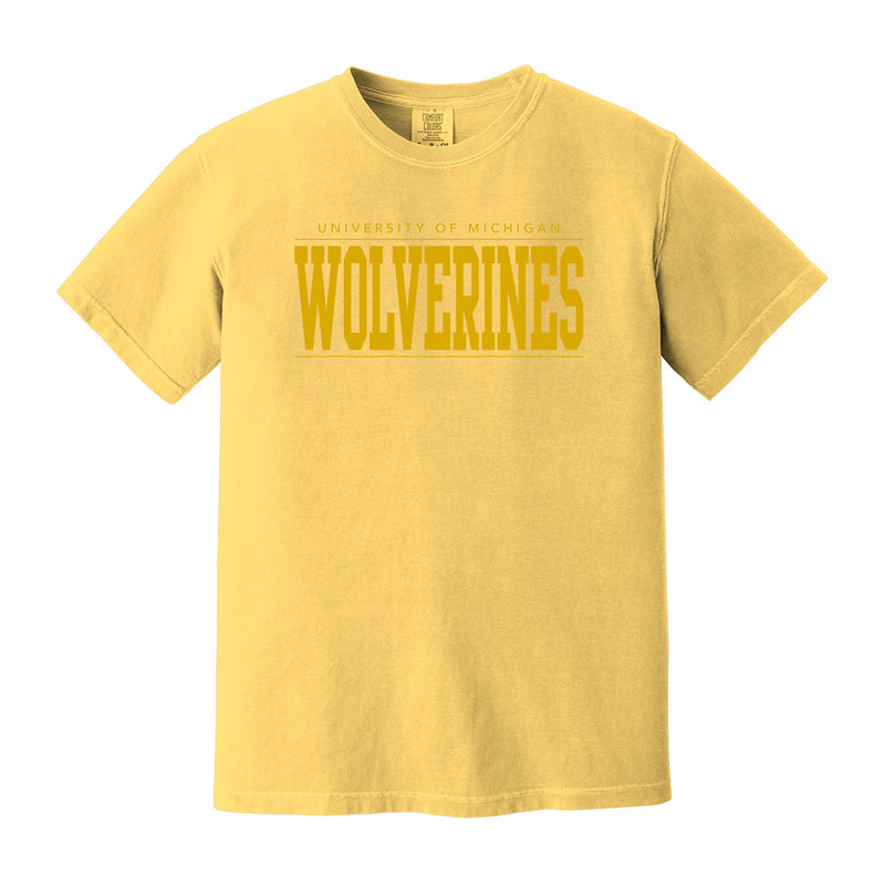 Michigan Monotone Bold CC T-Shirt - Butter