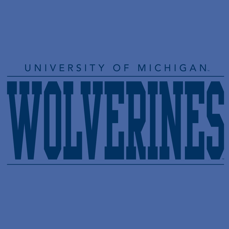 Michigan Monotone Bold CC T-Shirt - Flo Blue