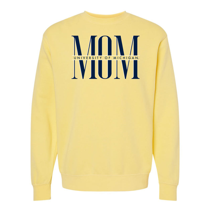 Michigan Classic Mom Midweight Crewneck Sweatshirt - Pigment Yellow