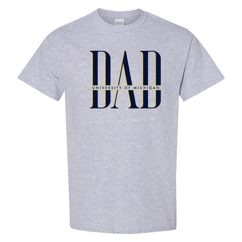 Michigan Classic Dad T-Shirt - Sport Grey