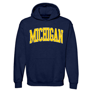 Michigan Wolverines Mega Arch Hoodie - Navy