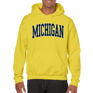 Michigan Wolverines Mega Arch Hoodie - Yellow