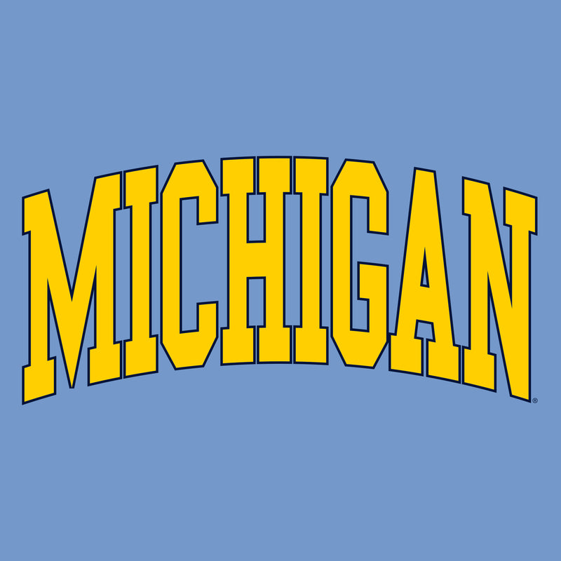 Michigan Wolverines Mega Arch Hoodie - Carolina Blue